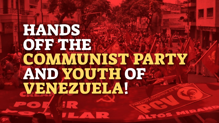 Solidarité avec la jeunesse communiste du Venezuela / Solidarity with the Communist Youth of Venezuela